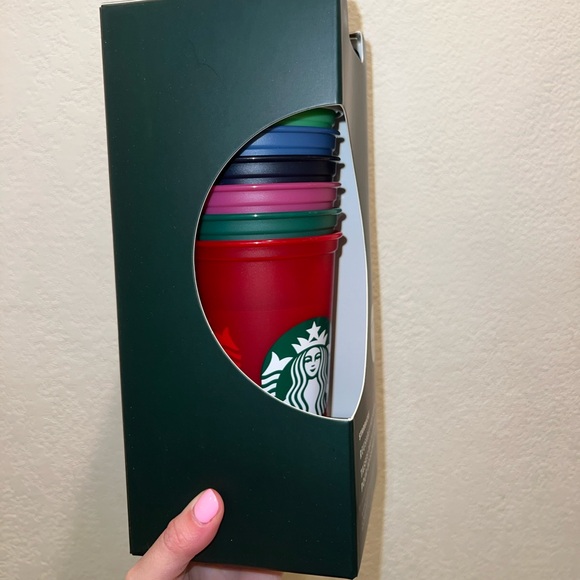 SIX New unopened box Starbucks 16 oz Holiday Color Changing Cups for Hot Drinks - Picture 2 of 6
